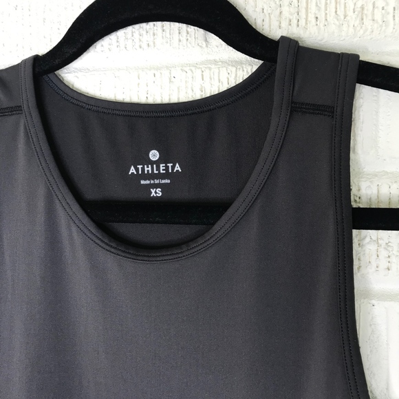 Athleta Black Stealth Tank Top Mesh Workout XS - Picture 5 of 8
